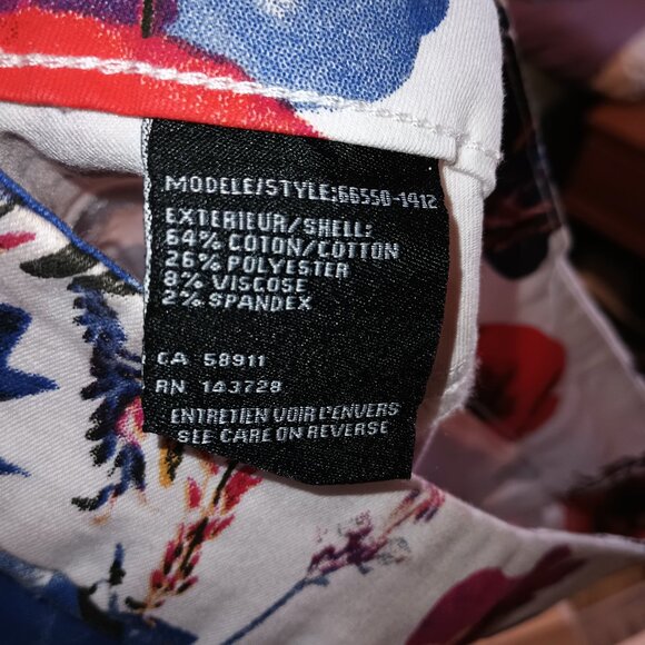 NEW Tribal Women's Pull on Ankle Jegging Floral Printed Denim Hot Coral 0 - Picture 7 of 9